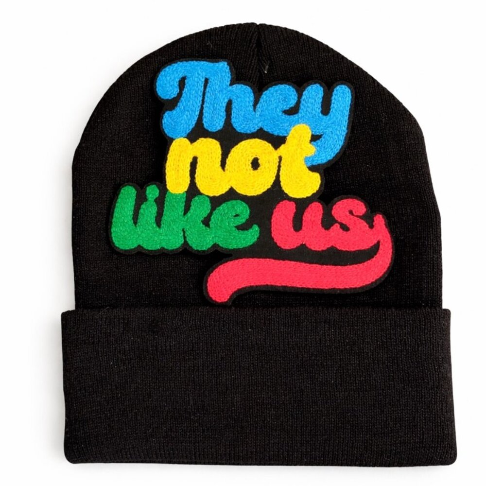 They Not Like Us Black Unisex Beanie Hat